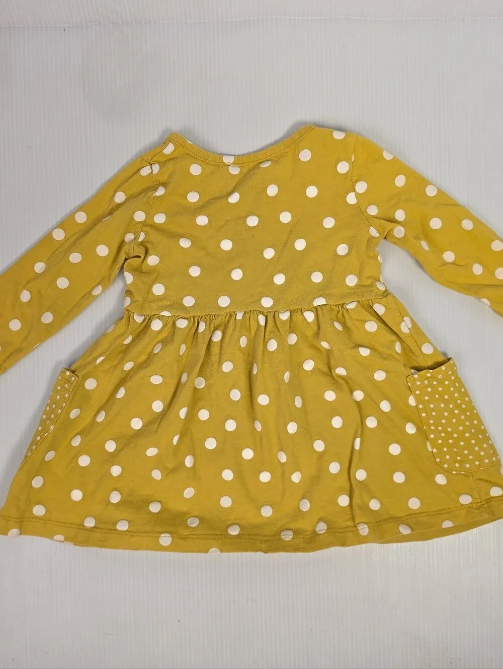 Carter's Yellow Polka Dot Button-Up Dress